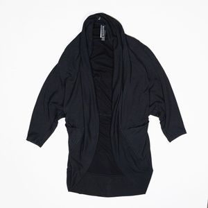 Athleta Ethereal Cocoon Wrap Ultra Soft Oversized Cardigan Sweater Black XXS